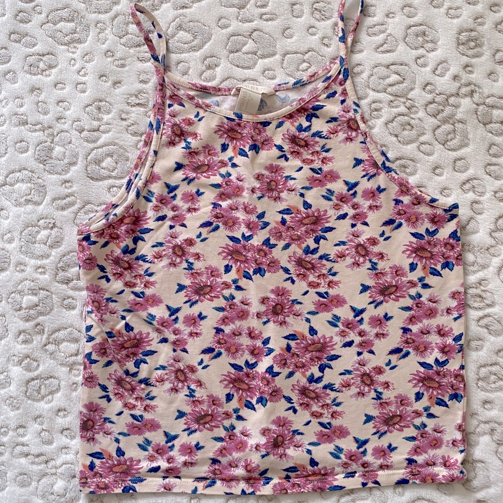 Floral Cropped Tank